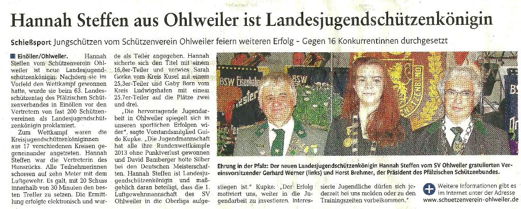 Rhein-Zeitung 21.05.2014